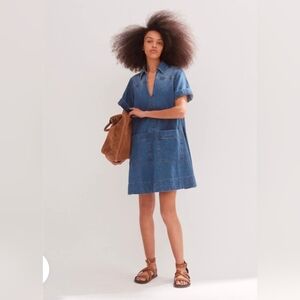 ME+EM Denim Swing Dress Size US 6